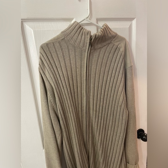 Cream Coloured Zip-Up Sweater - Picture 1 of 3